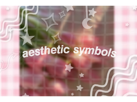  ‧₊˚｡ﾟ୨୧ aesthetic symbols ୨୧ ‧₊˚｡ﾟ