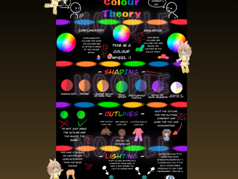 Colour theory! || sneak peek at my book