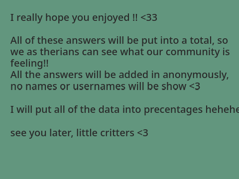 [ ♤ ] Therianthropy Survey <3 remix