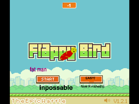 Flappy Bird fat man inpossable verion