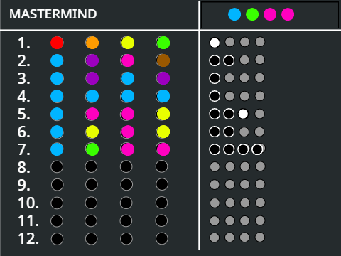 MasterMind Práctica
