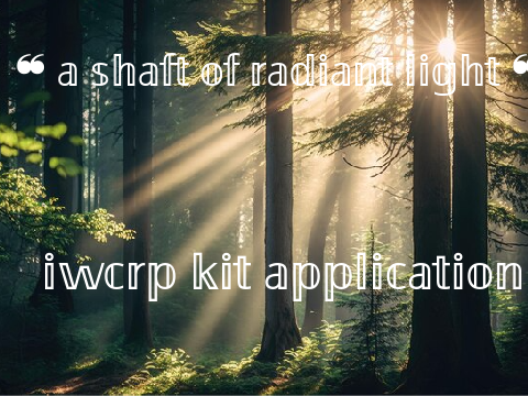 ❝ a shaft of radiant light ❞ [ iwcrp radientkit appication ]