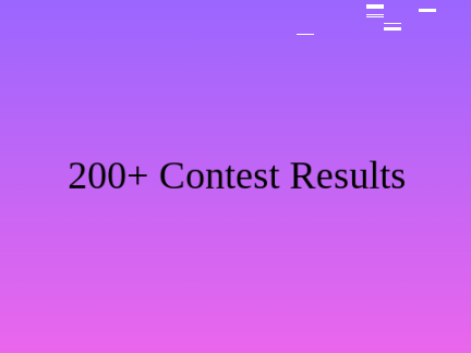 200+ Contest Results