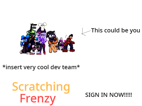Scratching Frenzy sign in remix