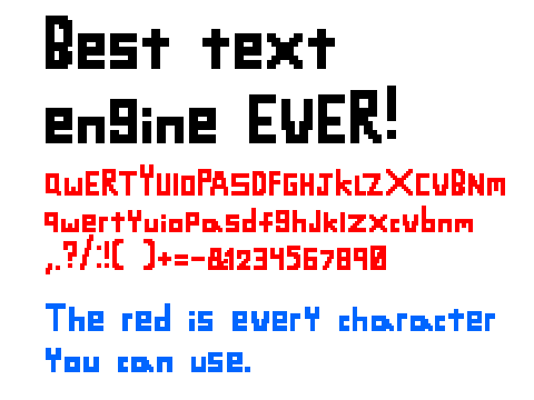 Customizable Text Engine (no lag)