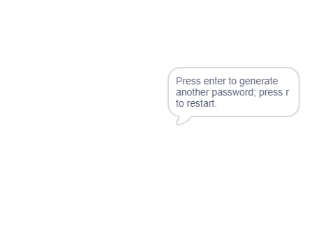 Simple Password Generator