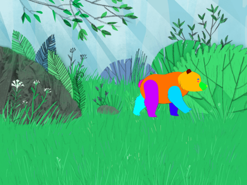 colorful bear