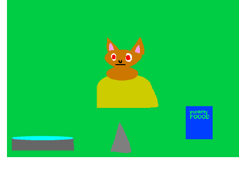 the cat wants foooood