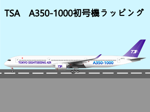 東京観光エアA350-1000