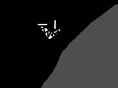 the man stood in the dark. And he held a knife