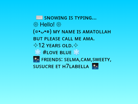Bio pour @snowing_girl <3