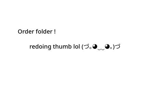 ⸝⸝ lela's order folder ★ ᓚᘏᗢ