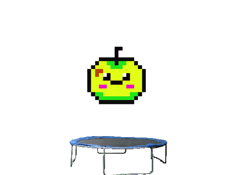 Jumping apple