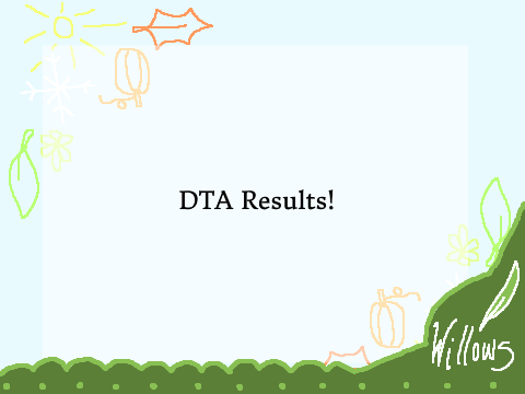 ∫∫ DTA ∫∫ Results!