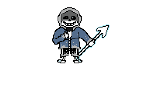 Waterfall encounter dust sans Sprites