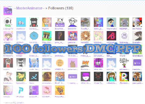 [PG'S NEEDED!] 100 Followers DMC/PFP!