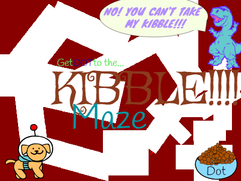Get DOT to the...KIBBLE!!!! Maze