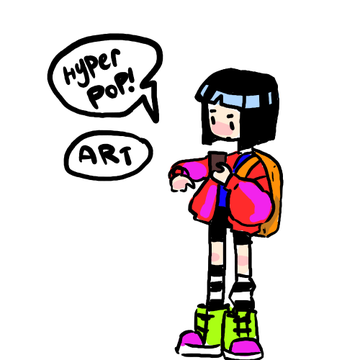 video game hyperpop child <3