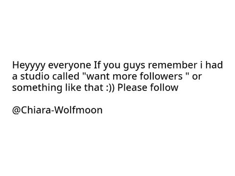 follow @ Chiara-Wolfmoon