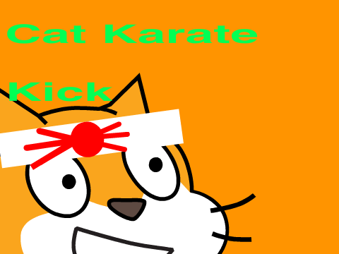 Cat karate kick!