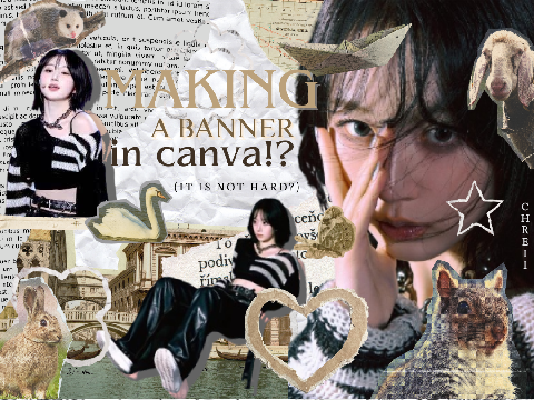 ☆;★ making a ୨୧ BANNER with CANVA!? ꩜...