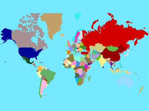 World Map Subdivisions (Not All) Vector More Subdivisions!