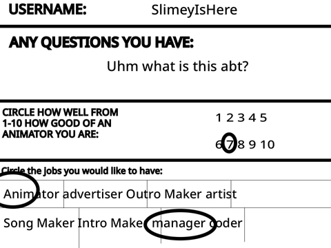 Sign-up thing