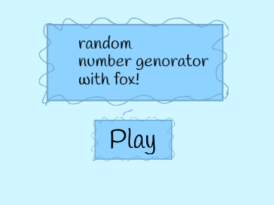 random number genorator VERY OLD ;-;