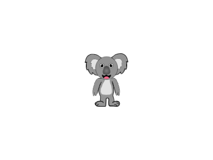 koala walking (36 costumes) animation