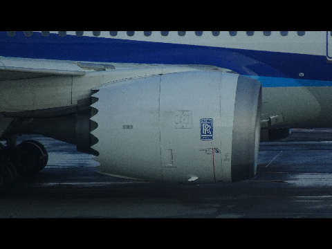 B787ロールスロイス製エンジン