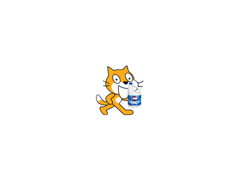 (Reupload) Scratch cat bleaches his eyes (LOUD)