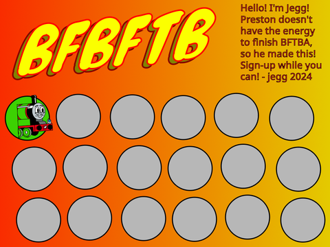 BFBFTB Sign-ups (1/18)
