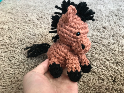 Crochet pony