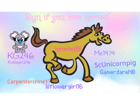Sign if you LOVE horses! :D remix remix remix