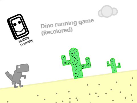 Dino running game (Recolored)