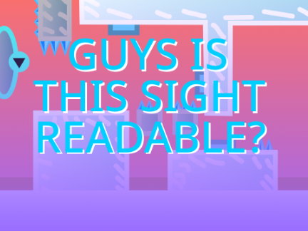 guys is this sight readable