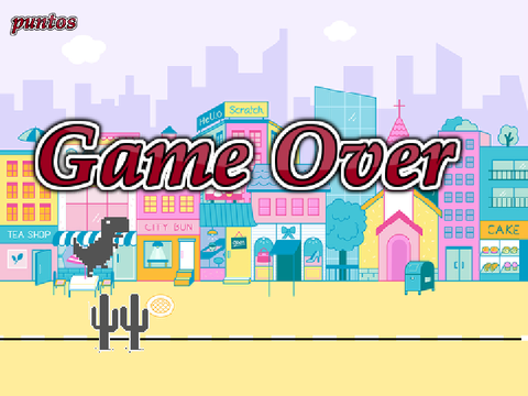 Trex IMPOSSIBLE GAME GET 15  POINTS
