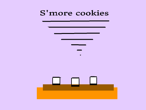 S'more cookies bake