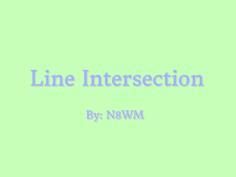 Line Intersection