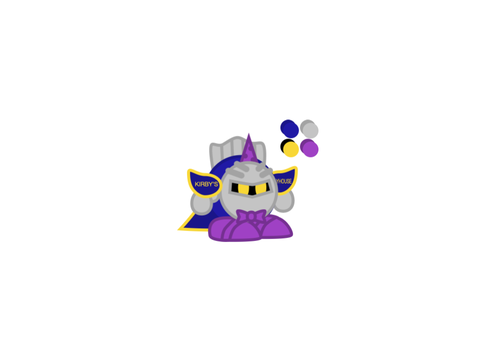 FNAK Meta Knight in Modern Vector Style