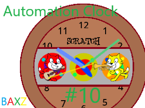 Automation clock からくり時計-10 (remake)