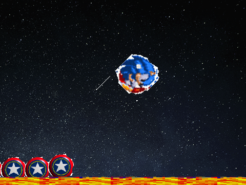 sonic space bounce