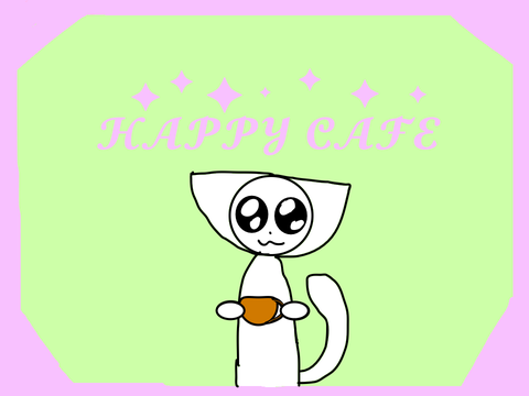 Happy Cafe LOGO Creation *MY VERSION!!!*