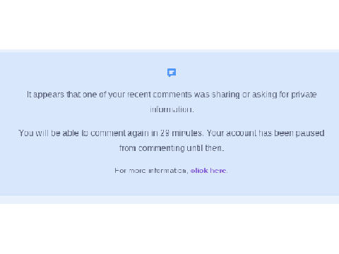 i got muted for 30 minutes