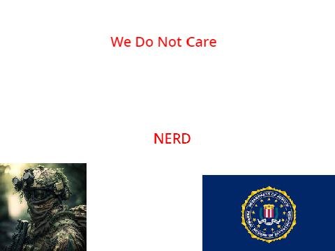 We do not care!