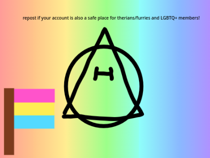repost is if your account is also safe for therians/furries and LGBTQ+ members <3 remix remix remix