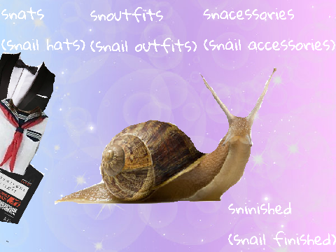 Sness Snup (snail dress up)