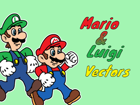 Mario & Luigi (2D Artwork) Vectors