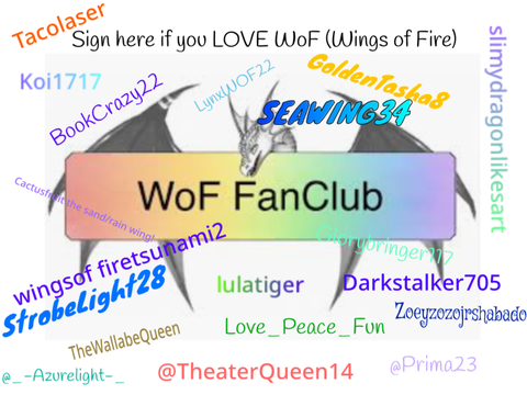 Sign here if you LOVE WoF (Wings of Fire) remix remix remix remix remix