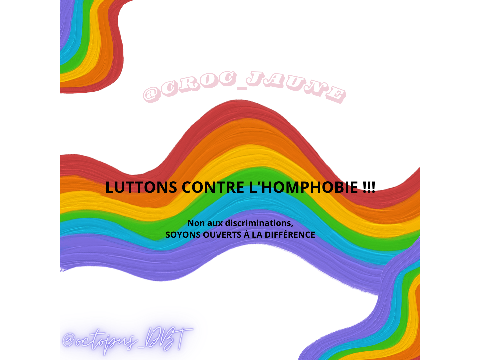 Non à l'homophobie